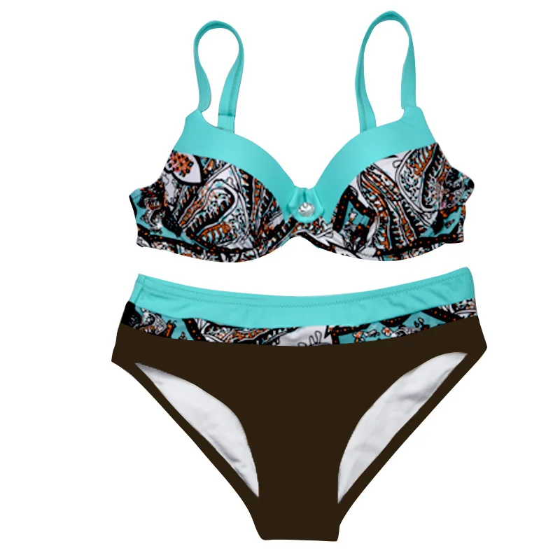 Sexy Print Swimwear Women Bikini Set 2019 New Push Up Biquini Female Swimsuit Brazilian Bathing Suit Bathers Beach Swimming |