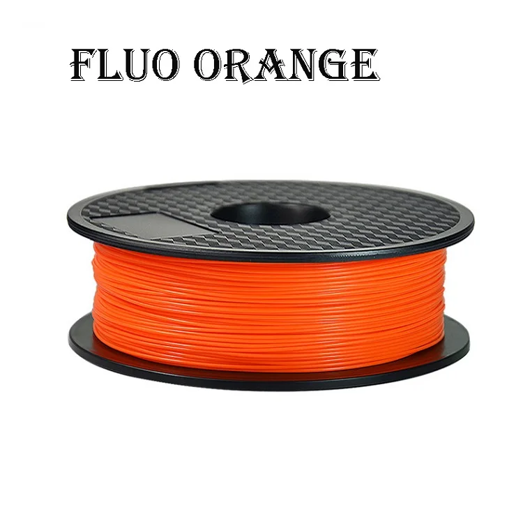 ABS Fluo Orange Нить для 3D-принтера PLA ABS 1,75 мм 1 кг белый черный красный синий розовый зеленый фиолетовый желтый натуральный прозрачный - Цвет: ABS Fluo Orange