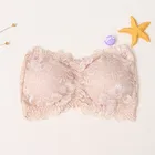 Сексуальный летний женский бюстгальтер без бретелек, кружевной топ-бандо, Укороченный бюстгальтер, бесшовное мягкое нижнее белье-MX8