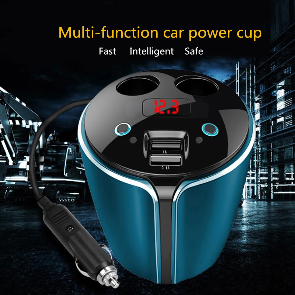 Автомобильное зарядное устройство с двумя USB портами 12 24 В 3 1 А|adaptor|adaptor usbadaptor