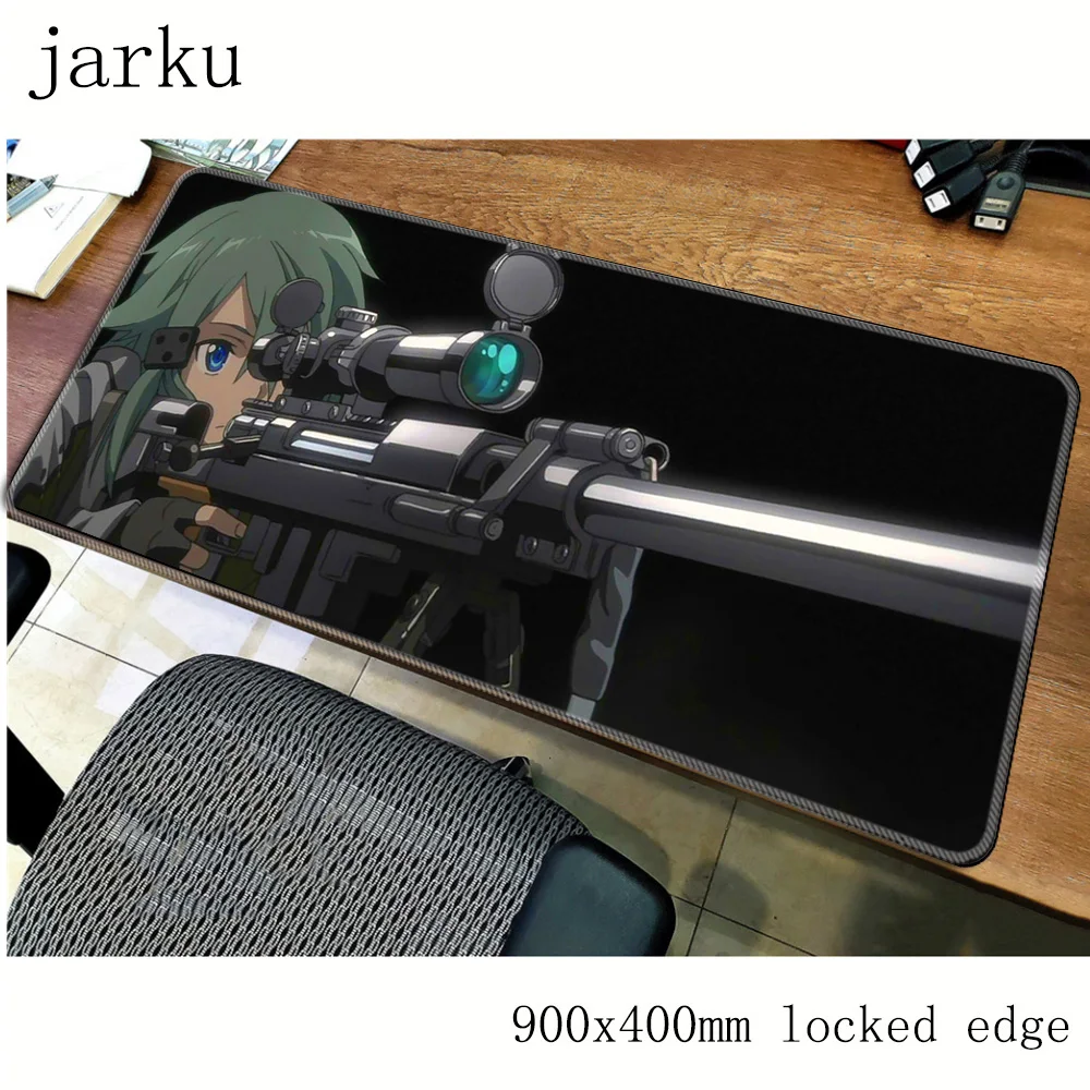 Игровой коврик для мыши Sword Art Online компьютерный 90x40 см под заказ эргономичный