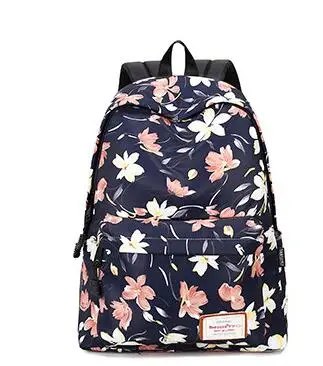 Joyloading/Школьный рюкзак с рисунком лилии и цветочным принтом для студентов Детский