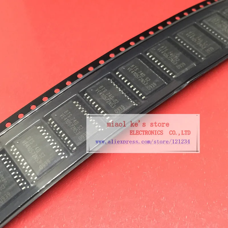 [5 шт. 10 шт.] 100% Новый оригинал: BTS740S2 BTS 740 S2 SOP20 N channel 5V 34V 4.9A 27 миллиом Рабочая