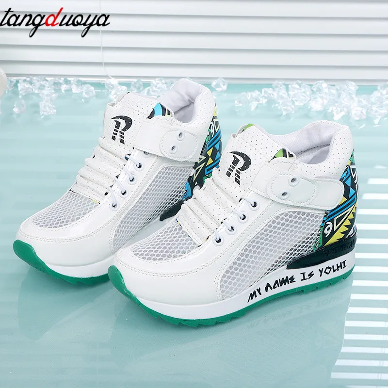 Женская обувь на платформе tenis feminino повседневная танкетке женская летняя из