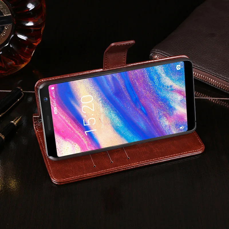 Флип чехол книжка для Umidigi A1 Pro задняя крышка противоударный Роскошный кожаный