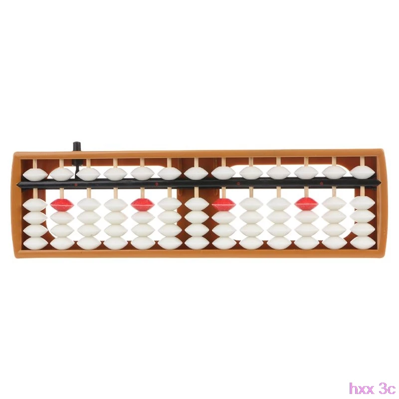 

Portable Japanese 13 Digits Column Abacus Arithmetic Soroban Caculating School Math Learning Tool