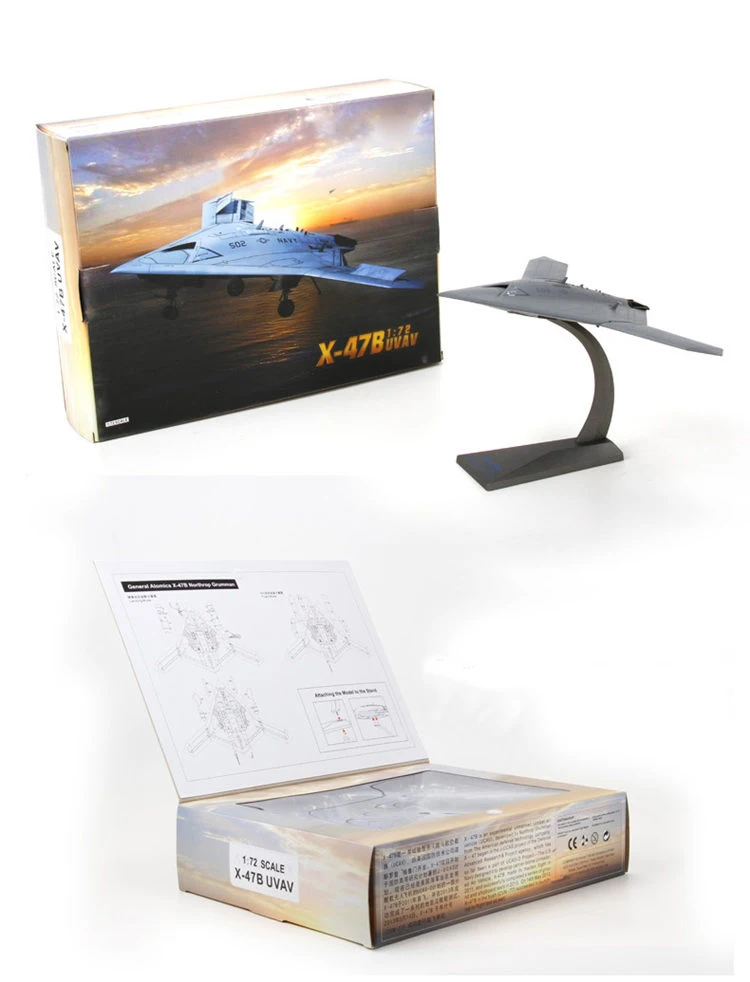 1/72 масштаб США northrop Grumman X-47B теперь БПЛА модель самолета игрушки литья под давлением Металл самолета Модель игрушки для подарка коллекции