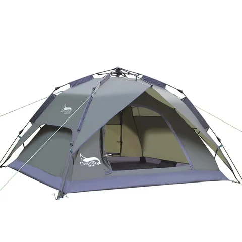 Складная палатка для кемпинга Desert&Fox, Переносная семейная автоматическая палатка для пеших путешествий, на 3-4 человека