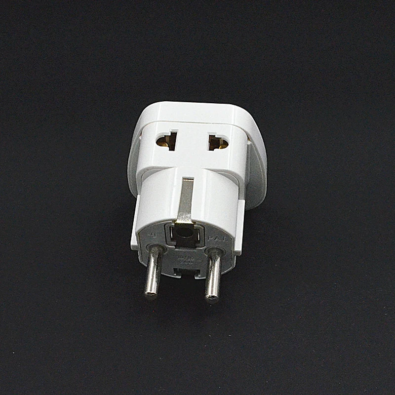 Дорожный адаптер 1 шт. переходник с евровилкой для Франции Германии y России
