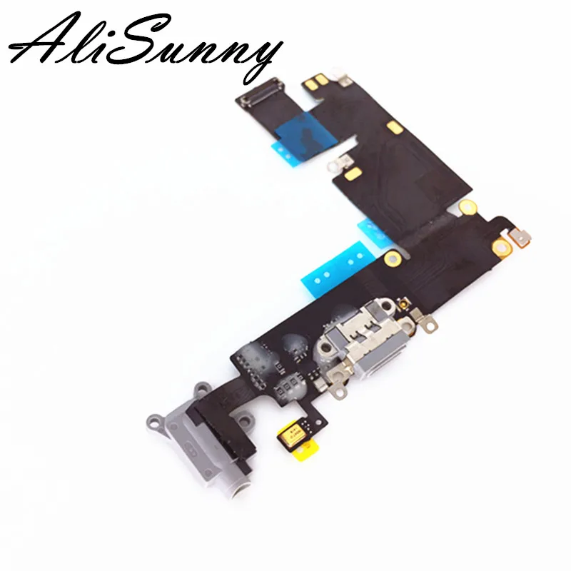 AliSunny 10 шт. зарядный порт гибкий кабель для iPhone 6 6G Plus 4,7 ''USB док-станция разъем зарядное устройство наушники аудио ремонт гнезда запчасти