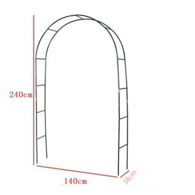 Iron curved wedding arch frame industrial garden park cold scaffolding tools home decoration accessories | Дом и сад