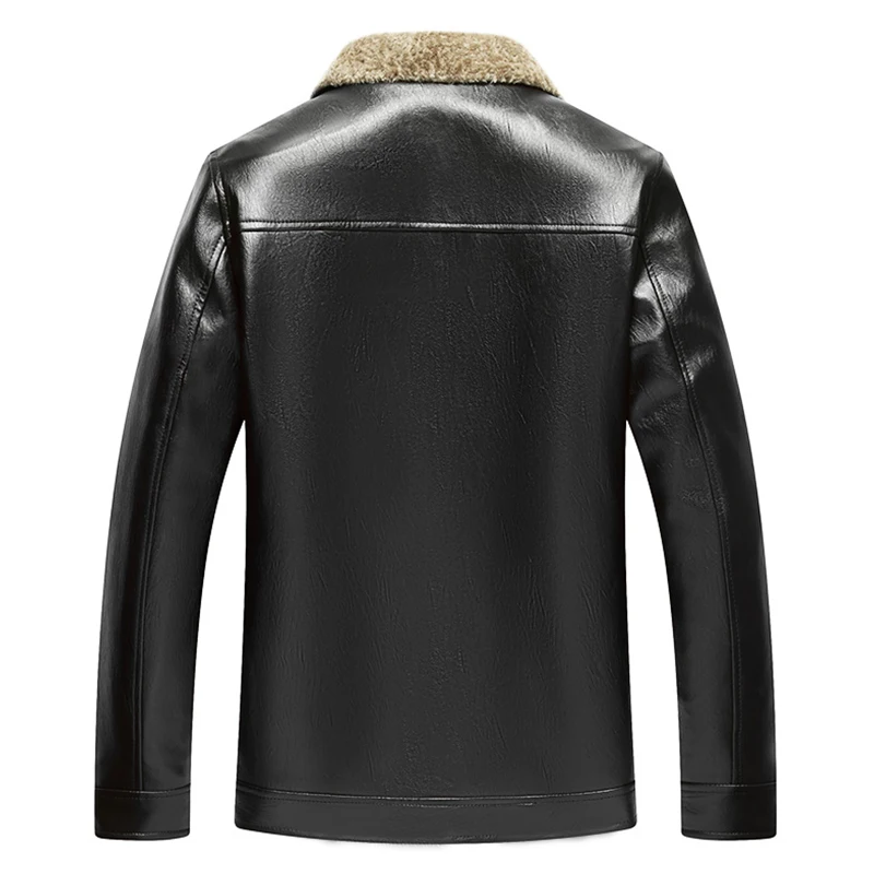 2018 осенне зимняя меховая куртка из искусственной кожи мужская пальто оптовая