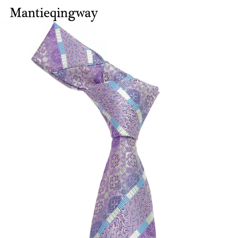 Mantieqingway элегантный светильник фиолетовый жаккардовый платок набор Пейсли 8 5 см