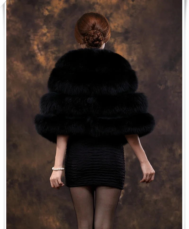 Шали и шарфы из натурального меха новинка 2018 роскошная Пашмина для женщин пончо с