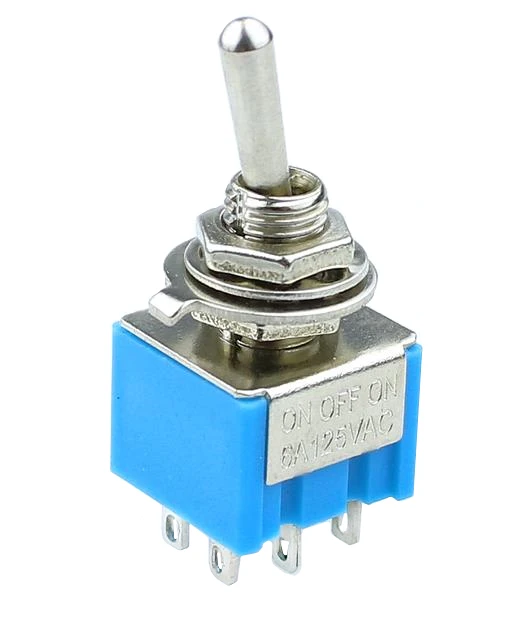 5PcsToggle переключатель MTS 203 6 Pin Кнопка ВКЛ/ВЫКЛ/вкл устройство фотодинамической