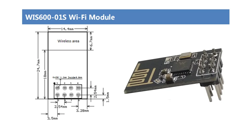 AEAK WIS600 W600 обновленная версия совместима с ESP-01 ESP8266 серийный wifi беспроводной модуль беспроводной приемопередатчик ESP-01W