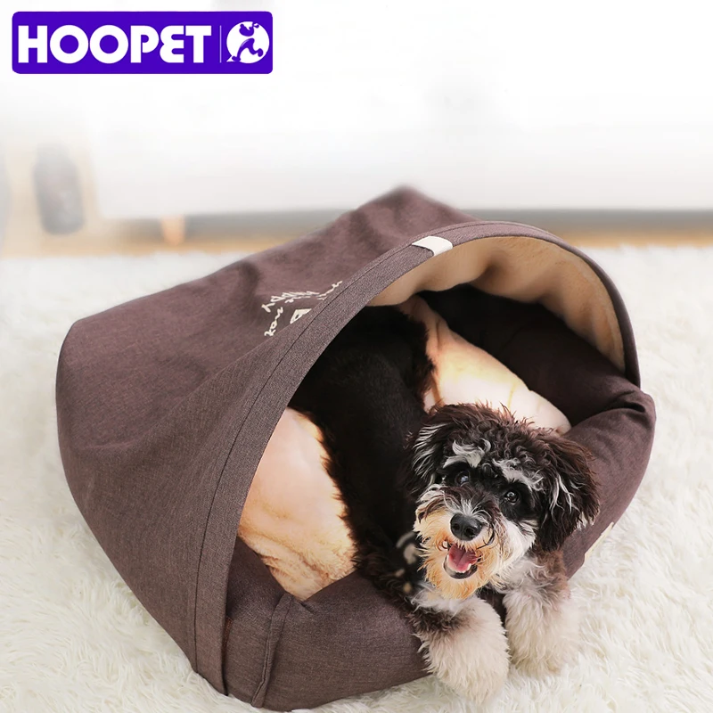 

HOOPET кошка кровать маленький коврик для собак и щенков зимняя Конура теплое гнездо Мягкая Подушка Диван спальный мешок дом
