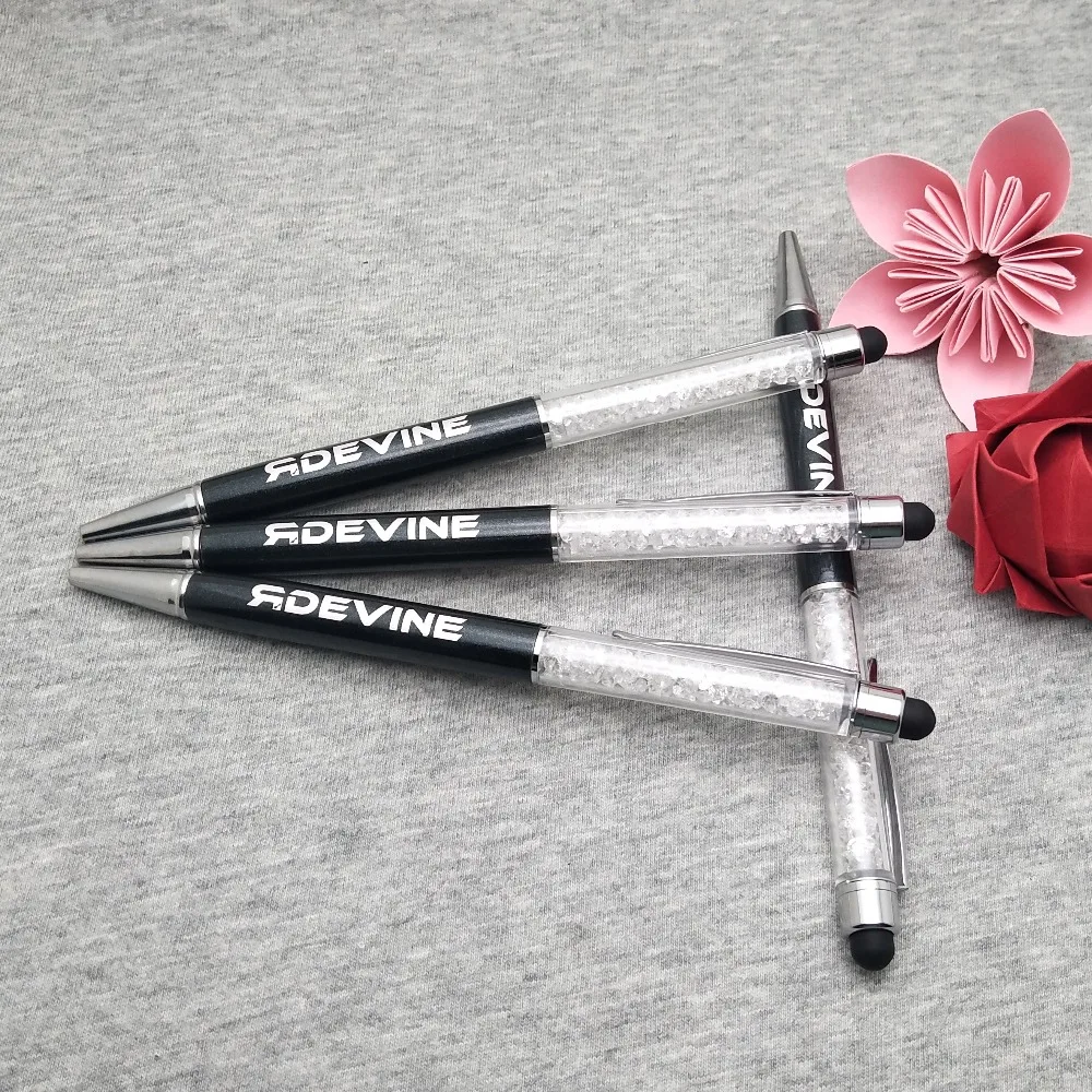 Дизайн Diamond Стилус ручки с кристаллами ballpen Офис школа Продвижение Подарок Индивидуальные с логотипом/Название компании