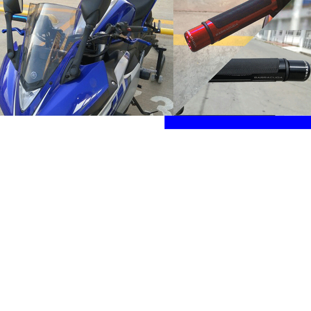 Универсальный 22 мм для уличных гонок мото комплект с наконечником CNC 7/8 ''мотоциклетная рукоятка колпачки для руля Набор ручек BARRACUDA