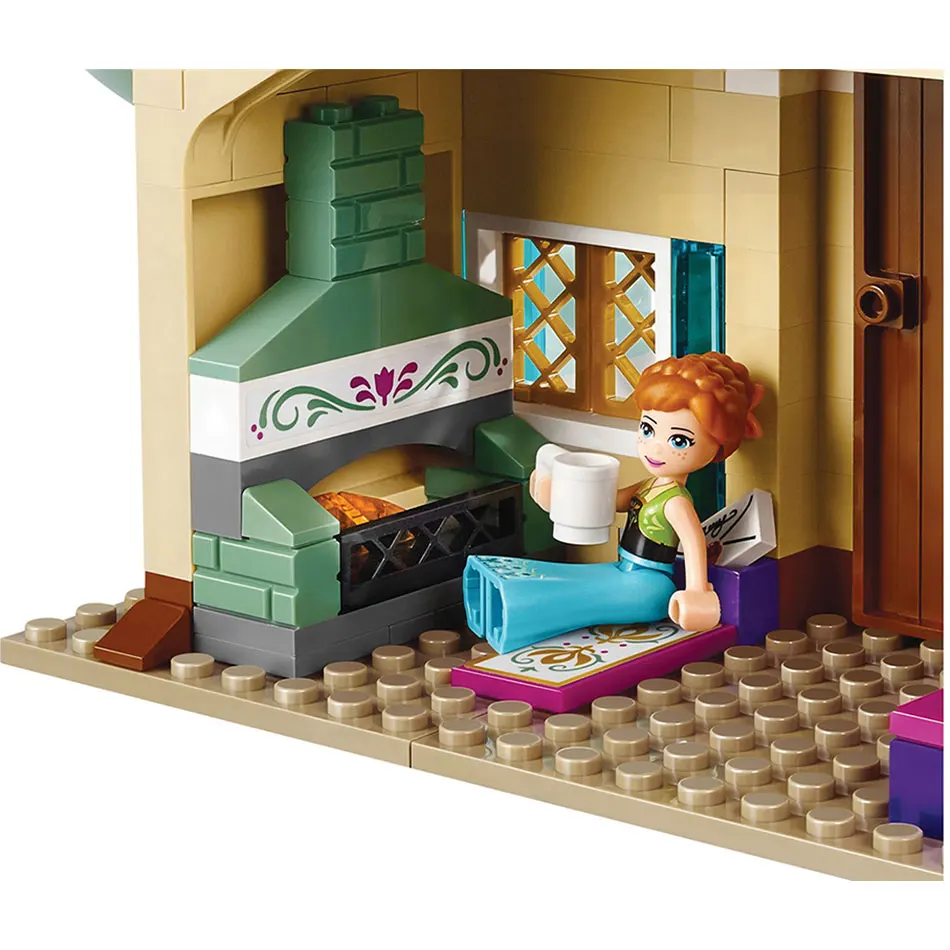 519 шт. маленькие строительные блоки игрушки совместимые с Lepinging Arendelle Castle