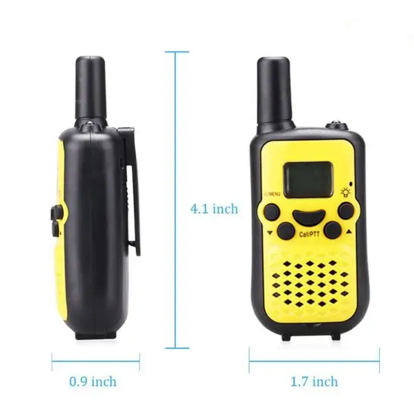Милая желтая портативная радиоприемная пара раций FRS/GMRS Твин талкао удобный двухсторонний приемопередатчик с фонариком