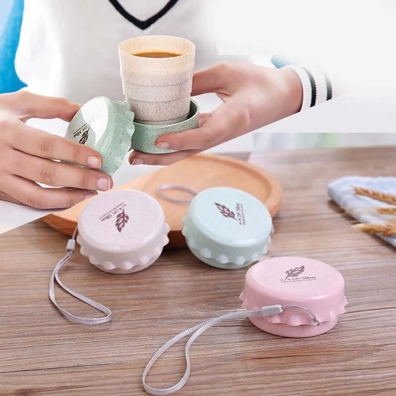 Комплект из 3 предметов Kawaii для малышей и детей постарше Портативный Стретч Кубок