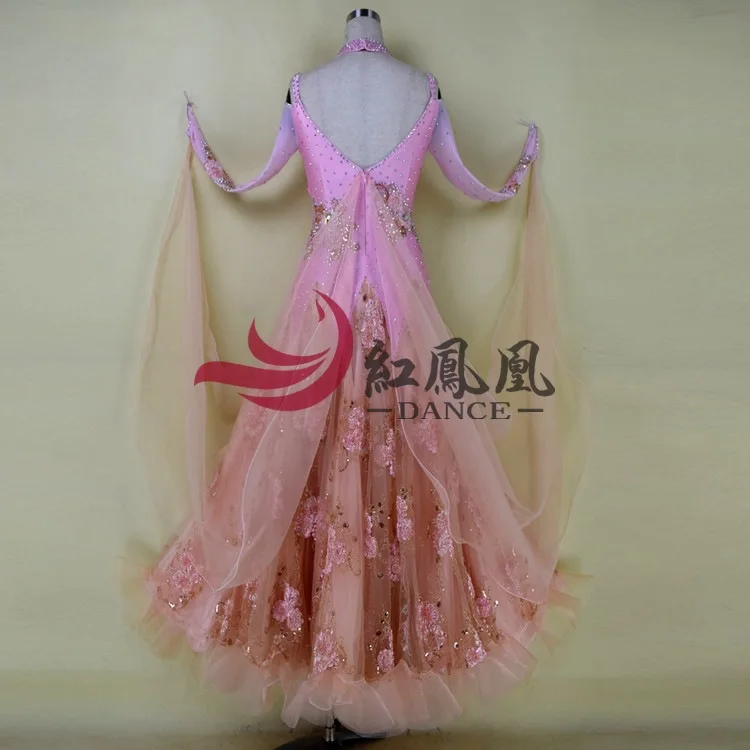 Высококачественное гладкое танцевальное платье международное стандартное