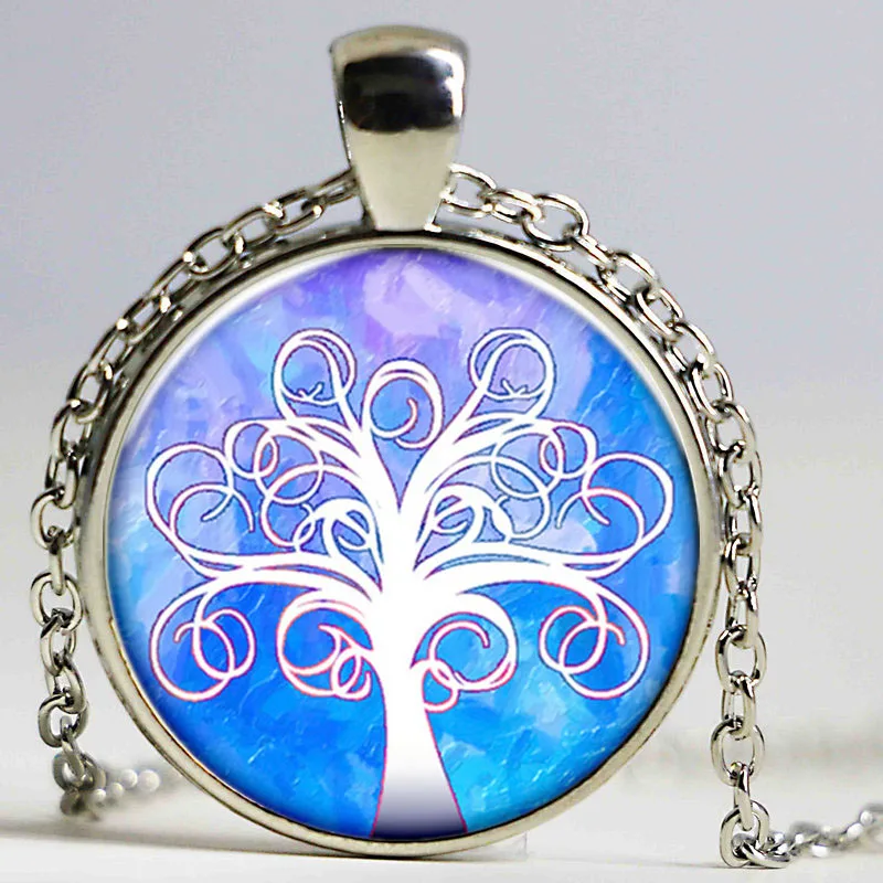 Винтажные аксессуары Древо жизни длинное ожерелье кулоны узоры ожерелья и цепи