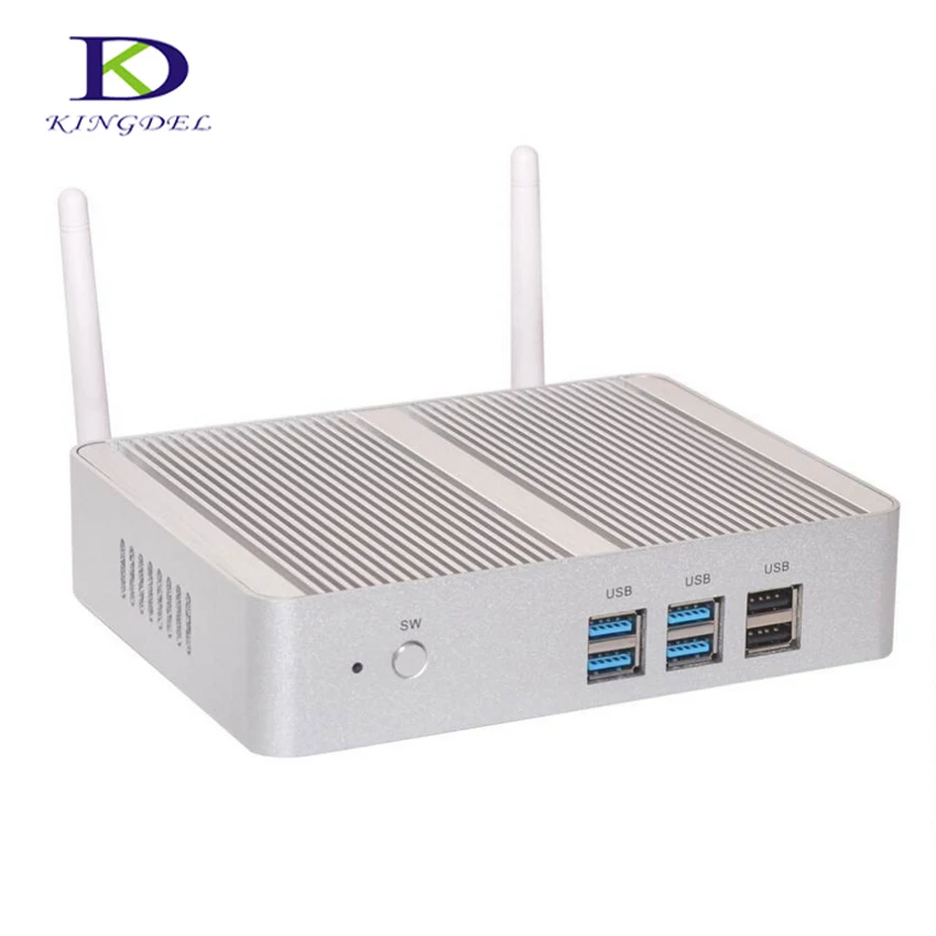 Новейший маленький настольный мини ПК Szie Intel Dual Core i3 4005U без вентилятора HDMI VGA 1000M LAN