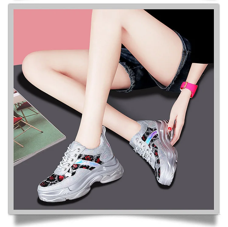 New women's single shoes fall winter fashion microfiber Lace-UP sneakers thick bottom round head comfortable women's shoes