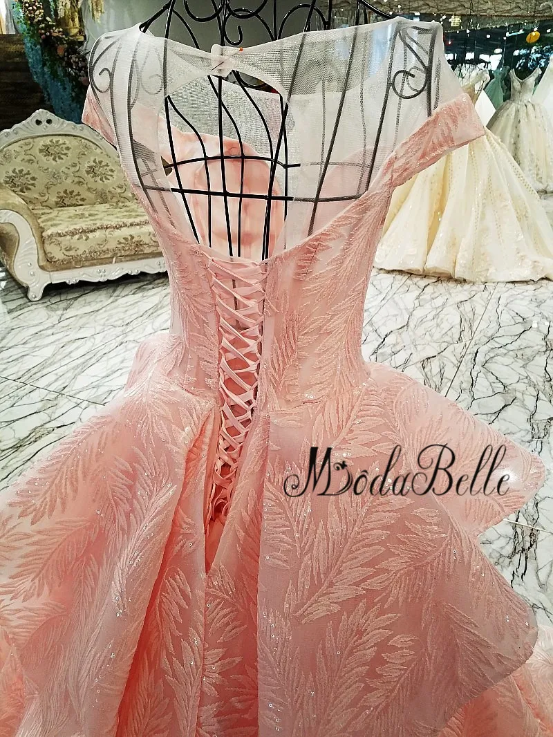 Modabelle Arabe кафтан Серый вечернее платье блесток с вышивкой настоящая фотография с баской вечерние платья розовое платье для помолвки