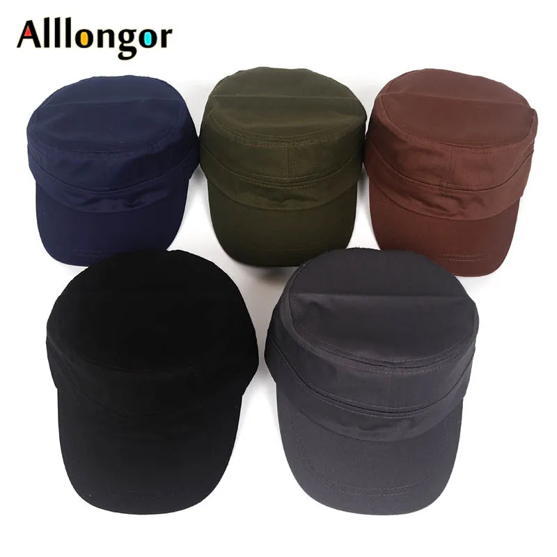 Мужская шляпа в стиле милитари черная однотонная темно-синего цвета для лета 2019 |