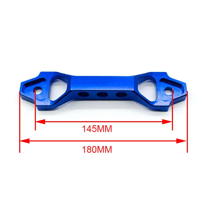 Short blue DEFT Car Battery Tie Down Brace Aluminum Alloy Battery Fasten Bracket Holder Modification Accessories for Honda Civic 2002-2005 - Цвет: Short blue