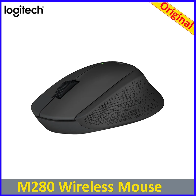 Беспроводная мышь Logitech M280 поддерживает офисный тест с USB нано приемником 1000