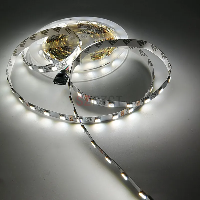 5m High quality 5050SMD WW+CW LED strip color temperature adjustable DC12V input 60LED/m CCT dimmer led | Освещение