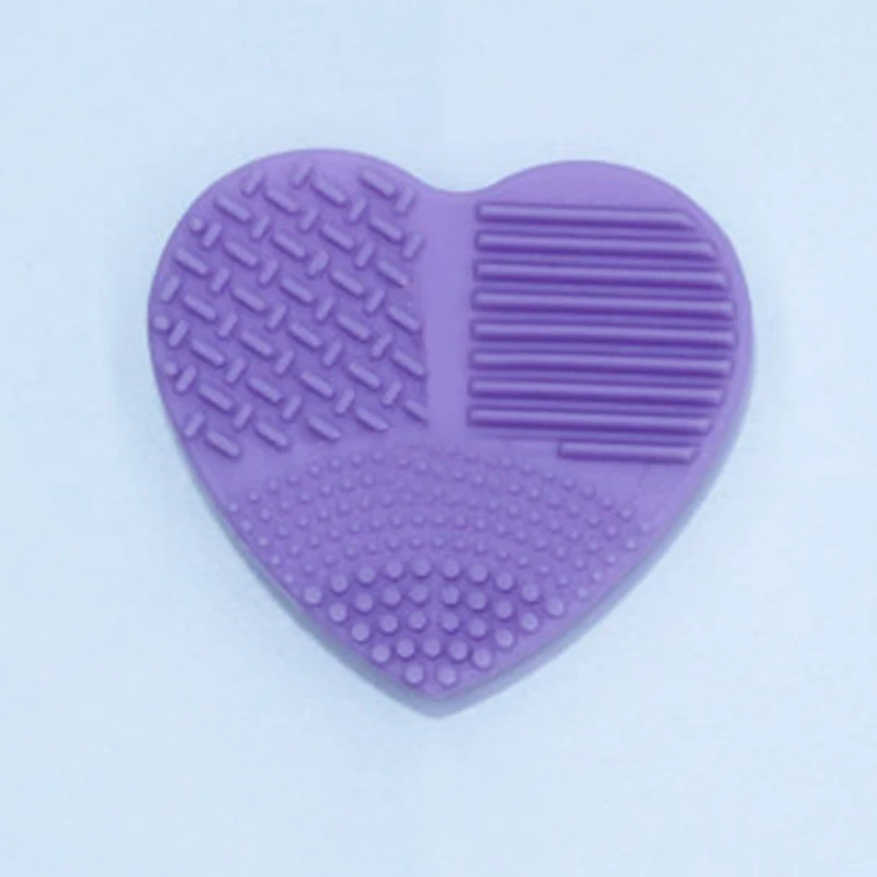 Силиконовая губка для удаления макияжа в форме сердца коврик промываемый