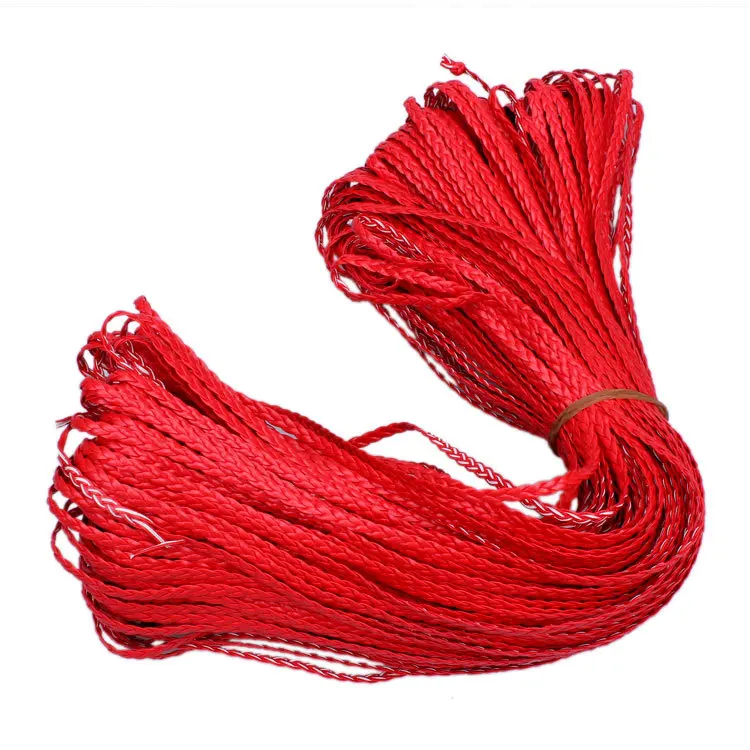 red 10 м/мешок 5 мм PU плетеный кожаный шнур установки DIY Браслеты и ожерелья цена - Цвет: red