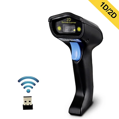 2D беспроводной сканер штрих-кода, Symcode 1D/2D 2,4 ГГц USB беспроводной считыватель штрих-кода с 100 м(330ft) беспроводной Trnasfer расстояние