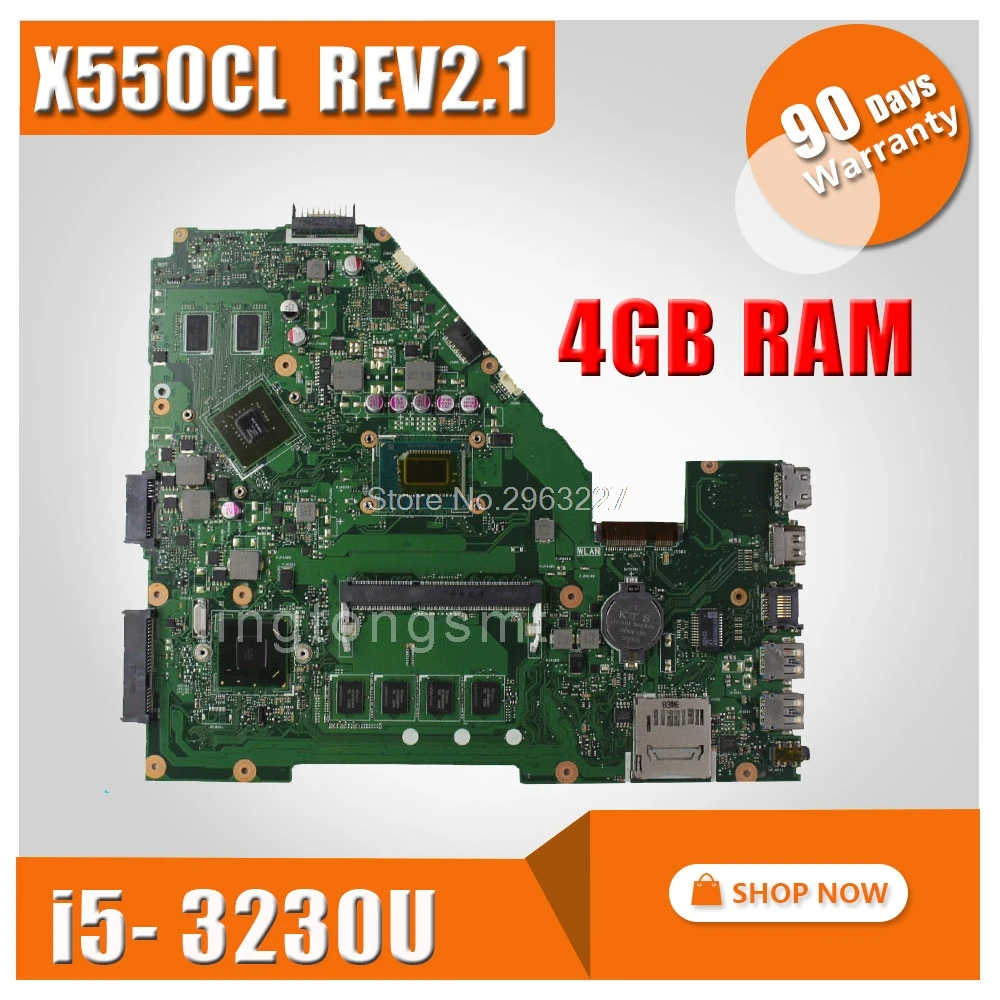 X550CL материнская плата REV2.1 i5-3230u 4 ГБ для ноутбука ASUS X552C R510C R510CC F552CL Материнская плата ноутбука X550CL материнская плата X550CL материнская плата