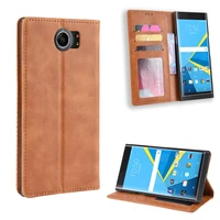 for blackberry priv case luxury leather flip cover funda with stand card slot phone cases for blackberry venice without magnets