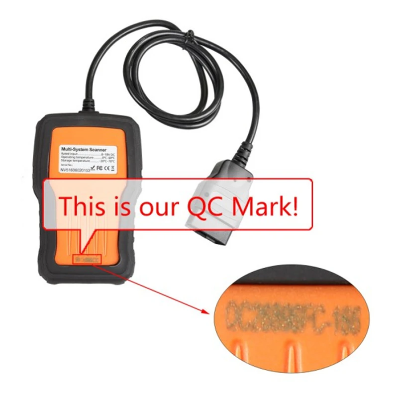Foxwell NT510 OBD OBDII автомобильный считыватель кодов диагностический сканирующий