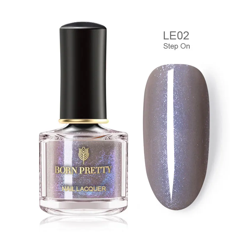 BP-LE02 BORN PRETTY Shimmer Голографический лазерный лак для ногтей серия Быстросохнущий лак для маникюра цвет 6 мл - Цвет: BP-LE02