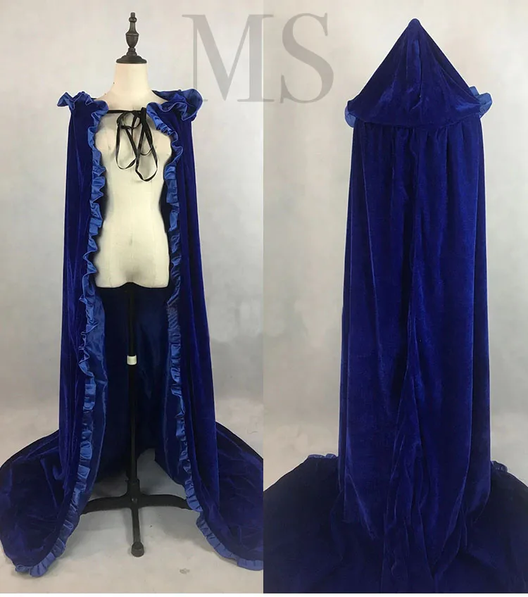 6 цветов новый длинный красный бархатный плащ с капюшоном для взрослых принцесса