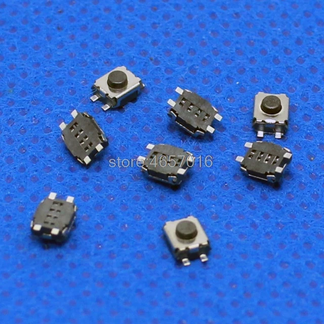 Бесплатная доставка 100 шт. 3*4*2 мм SMD Tact 4P миниатюрный микропереключатель/кнопочный