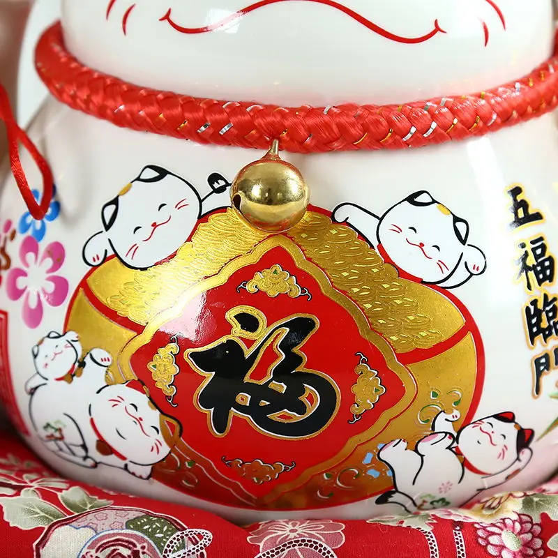 Перепелиное яйцо 11 дюймов Керамическая Свинья-копилка, 9 дюймов Lucky Cat», «поросенок, большой Ёмкость деньги банк экономить горшок денежный ящик для детей «Человек-паук», домашний декор