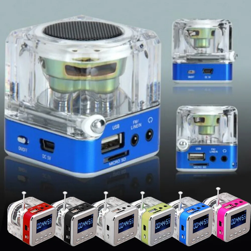 FM радиоприемник с мини USB Micro SD картой и ЖК дисплеем|Портативные колонки| |