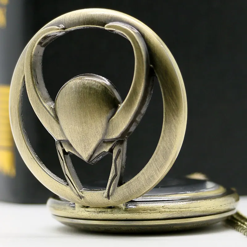 Цепочка для свитера, карманные брелоки, новые часы Loki Thor, Ретро стиль, карманные часы, ожерелье, цепочка, подарок для мужчин