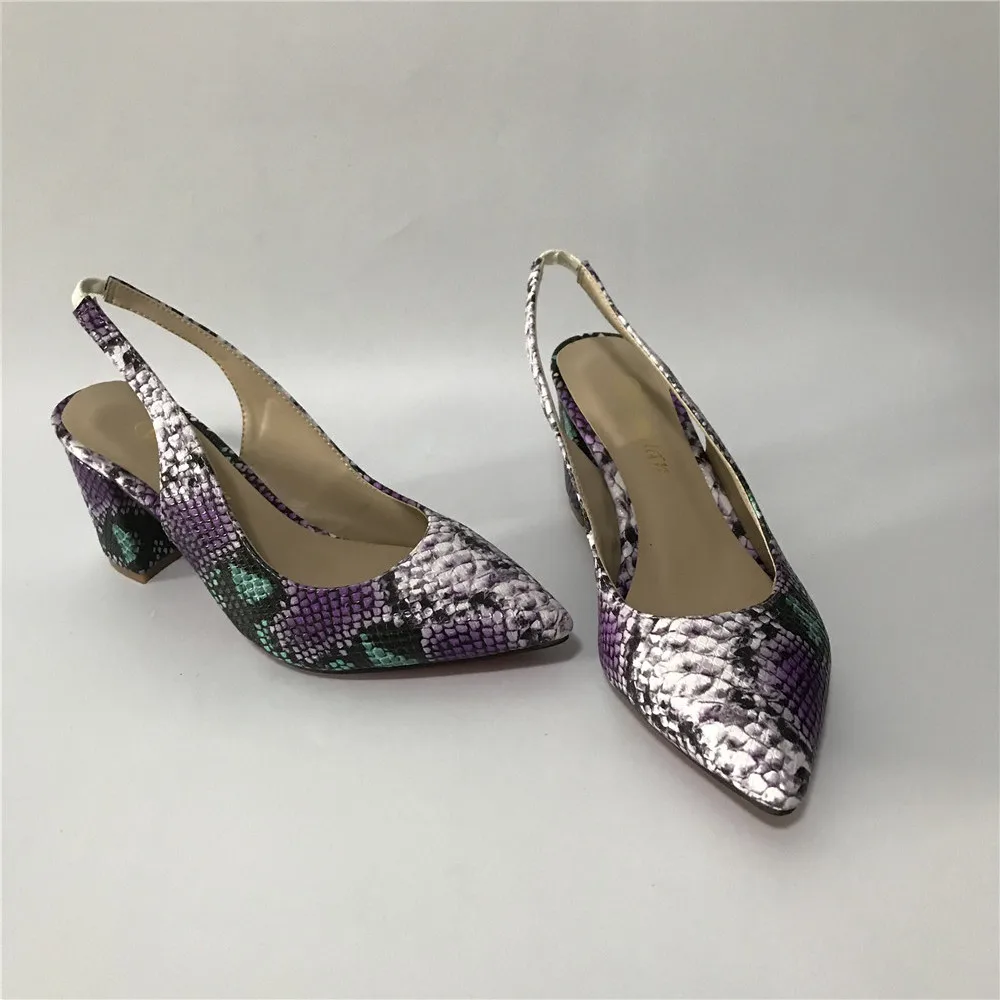 Женские туфли на толстом каблуке женские наборы сумочек фиолетовая кожа со