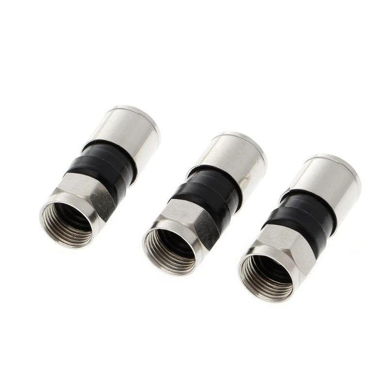 10 шт. компрессионный Разъем RG6 F 2 7 см|connector f|connectors for cablesconnector plug |