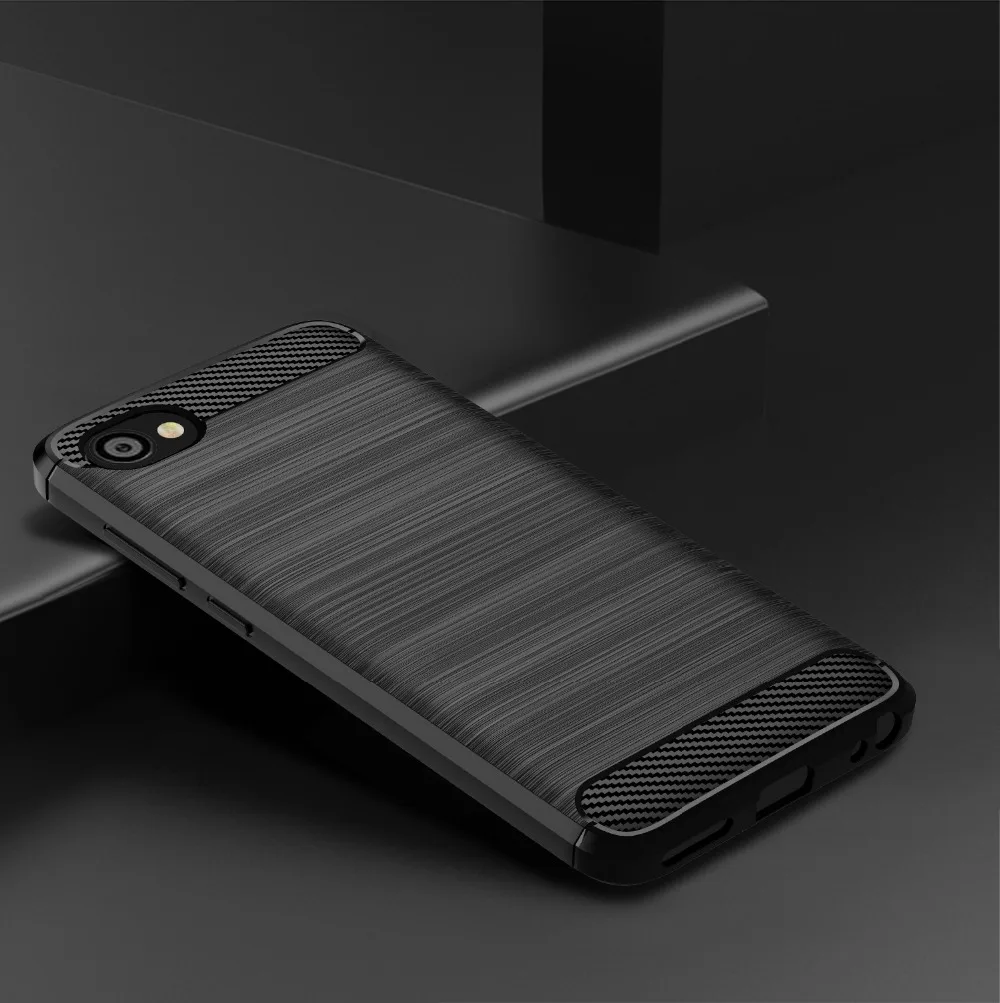 For HTC Desire 12 Plus case soft carbon fiber shockproof bumper full protection silicone for cover |